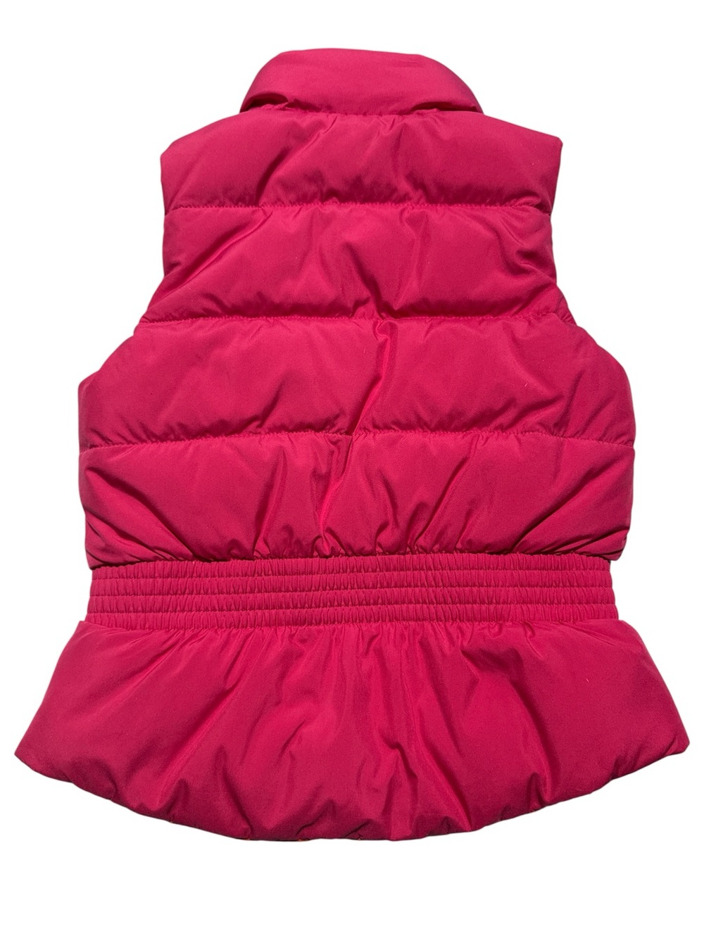 Ralph Lauren Girls Reversible Down Puffer Vest 4 Hot Pink Orange - Picture 2 of 5